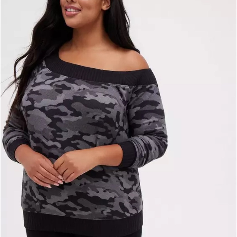 TORRID | Off-Shoulder Sweatshirt